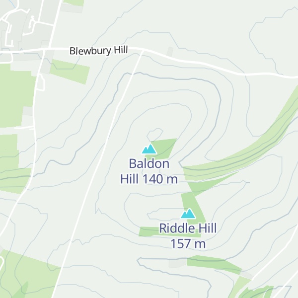 Map of Baldon Hill