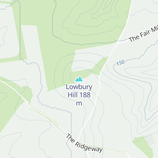 Map of Lowbury Hill