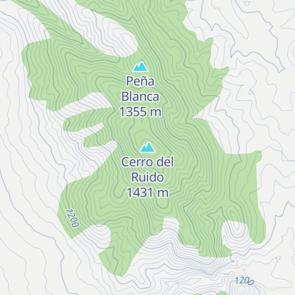 Map of Cerro del Ruido