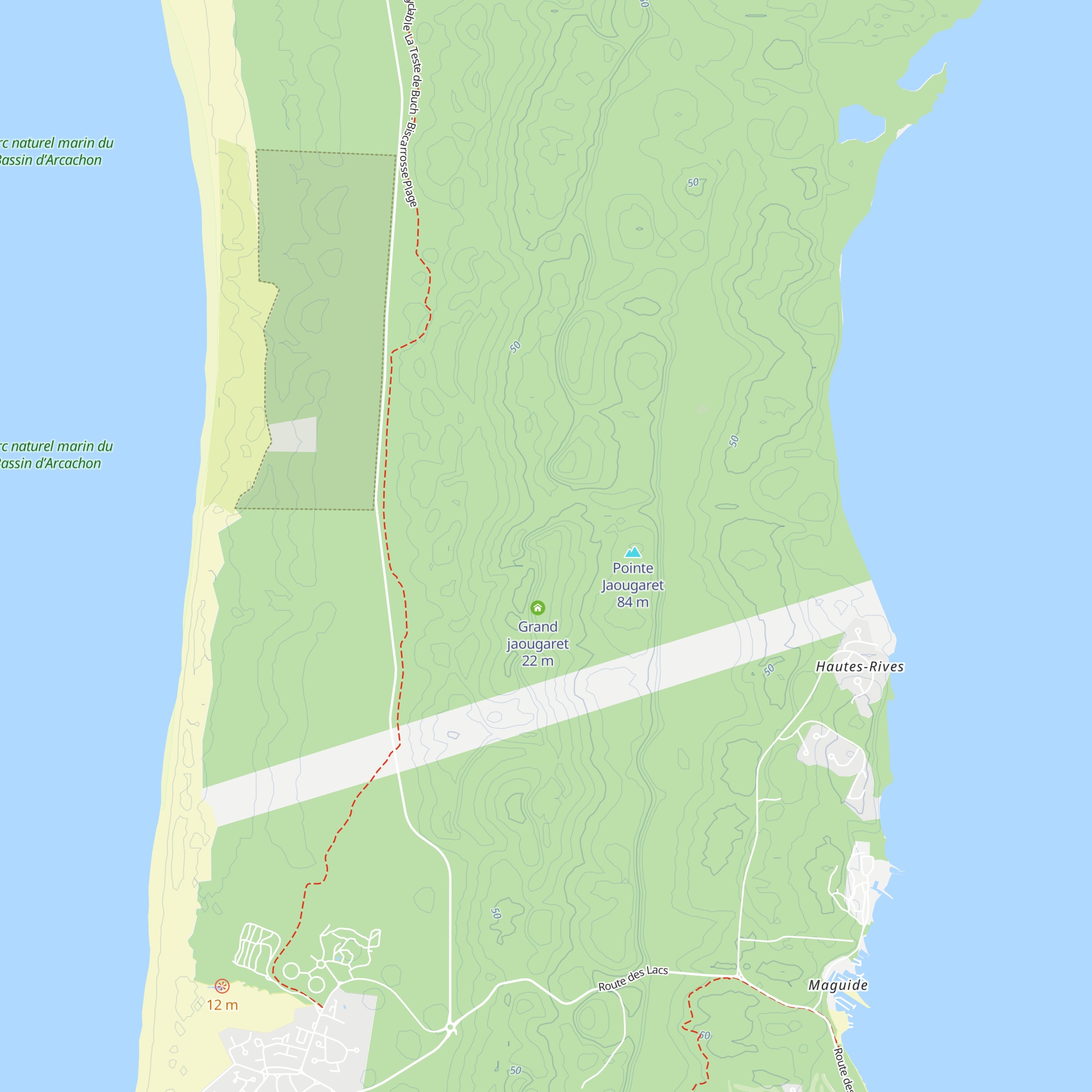 Petit jaougaret map
