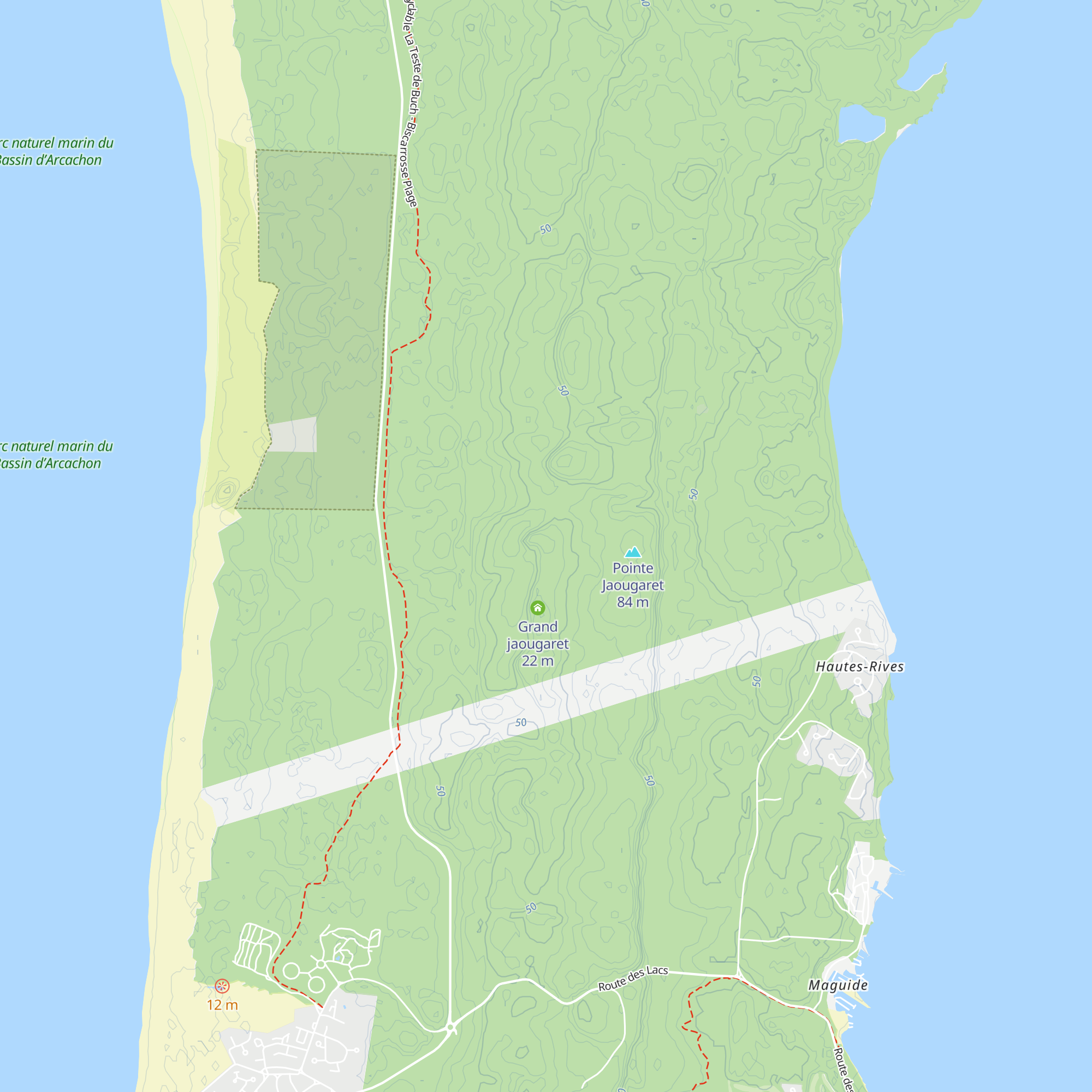 Petit jaougaret map
