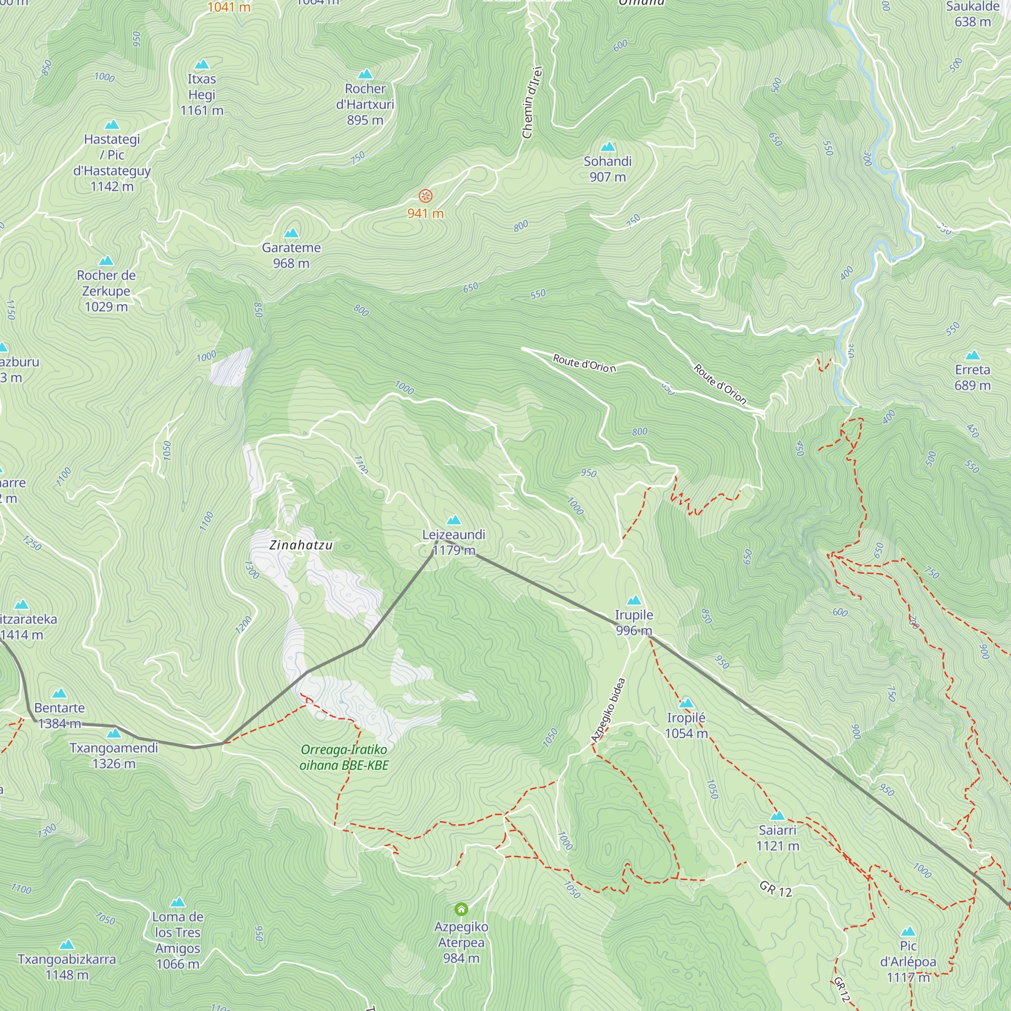 Cabanes de Minasaro map