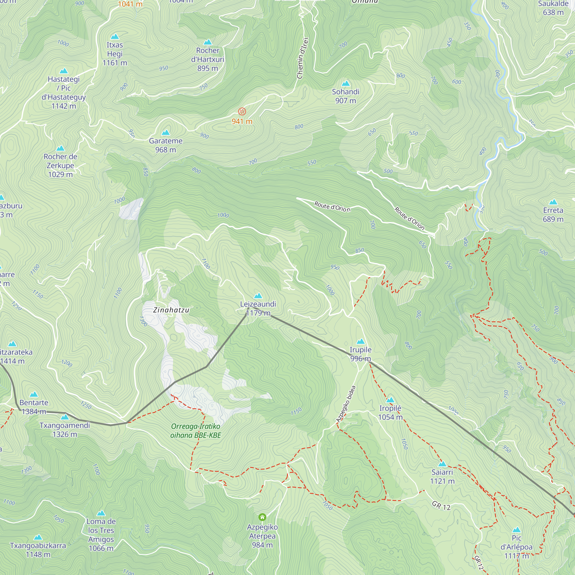 Cabanes de Minasaro map