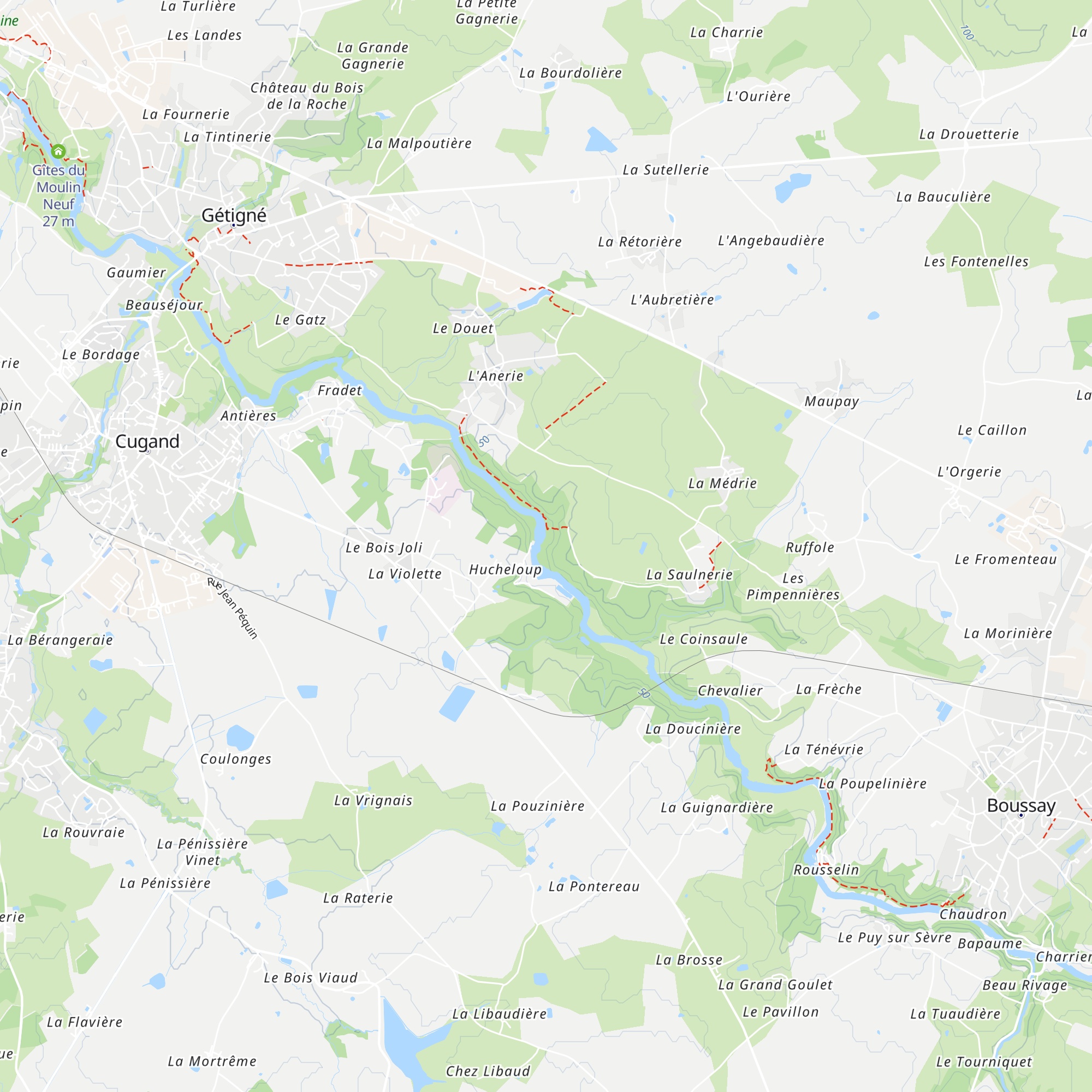 Gîte La Sauzaie map