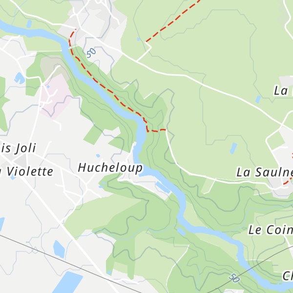 Map of Gîte La Sauzaie