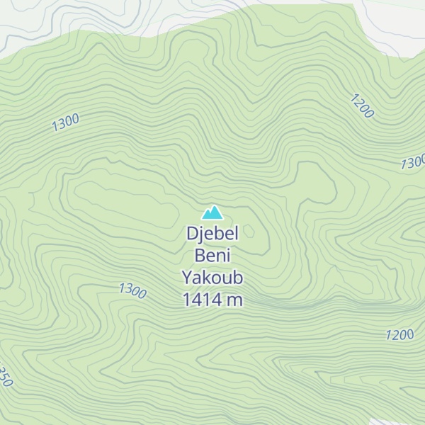 Map of Djebel Beni Yakoub
