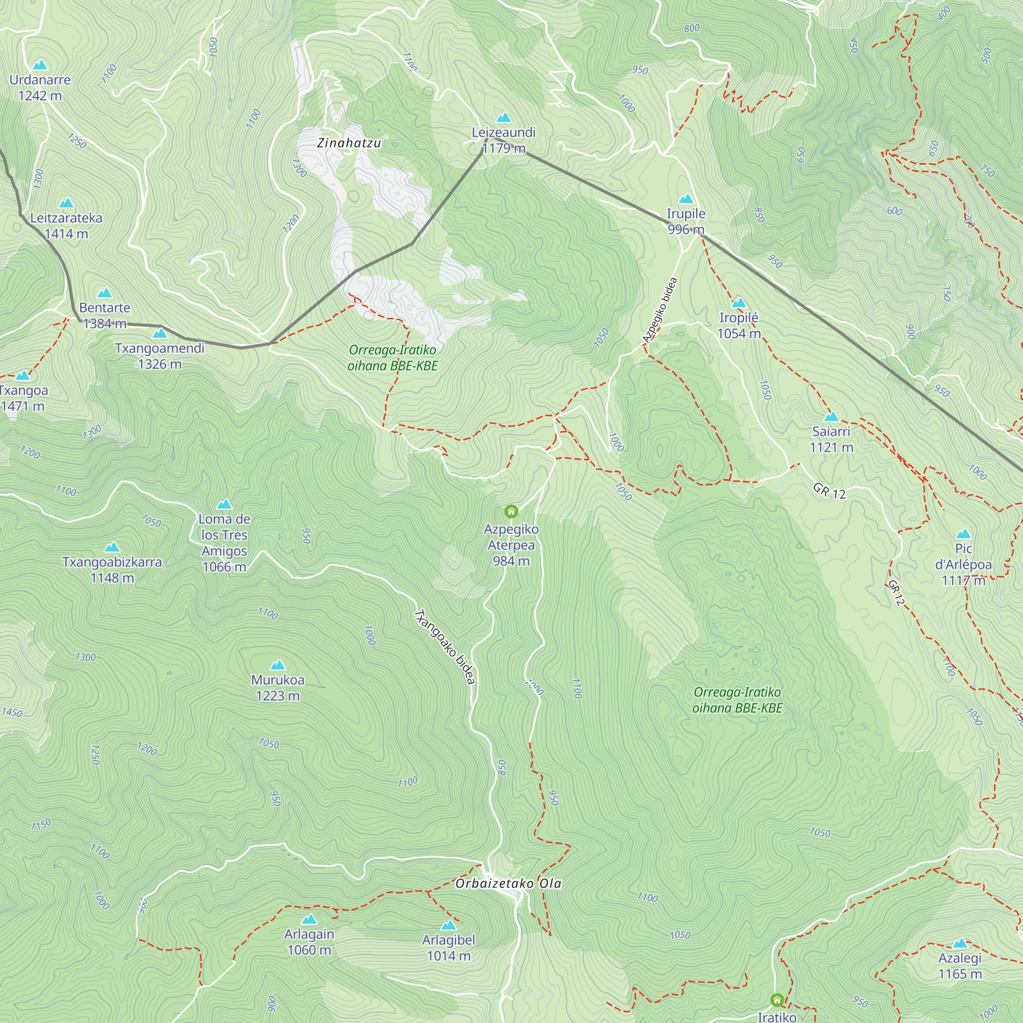 Azpegiko Aterpea map