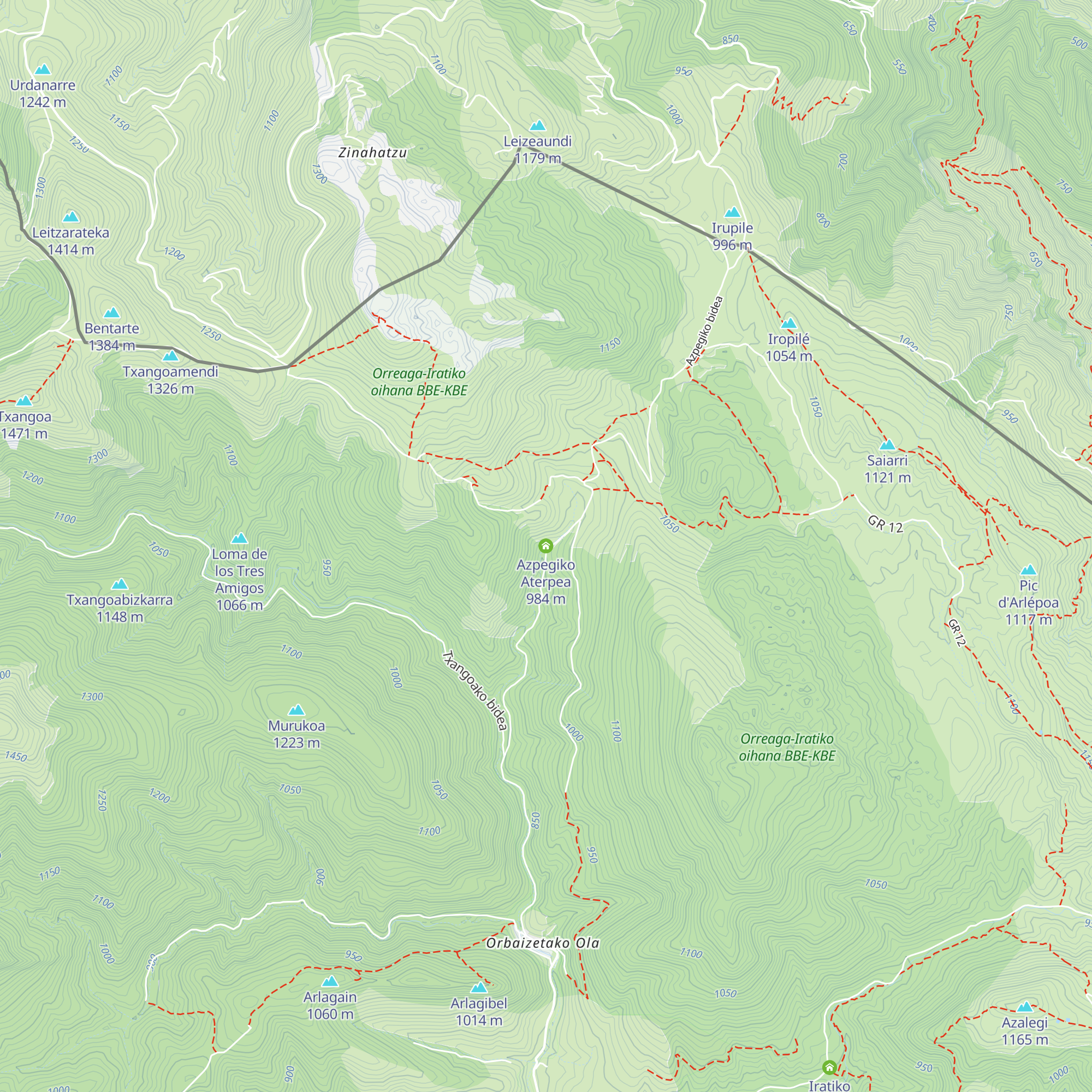 Azpegiko Aterpea map
