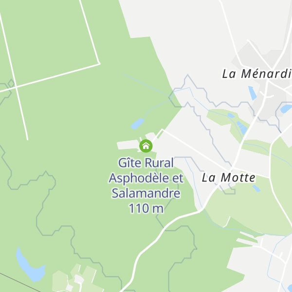 Map of Gîte Rural Asphodèle et Salamandre