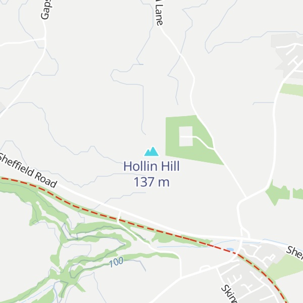 Map of Hollin Hill