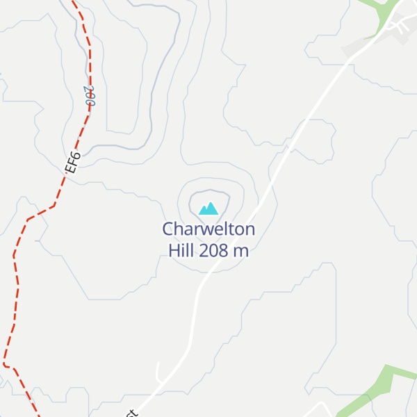 Map of Charwelton Hill