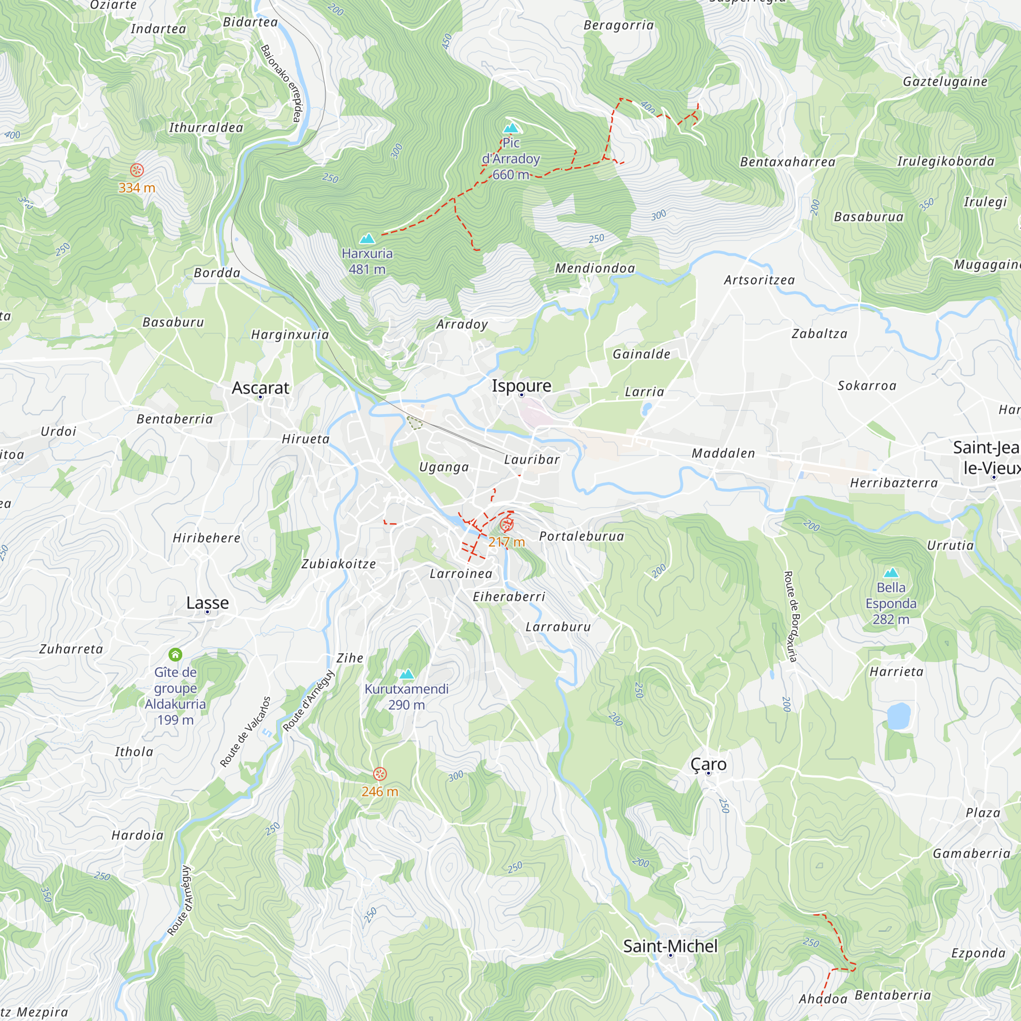 Refuge Municipal "Ospitalia" map