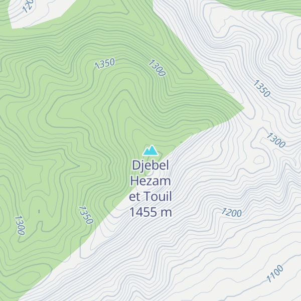Map of Djebel Hezam et Touil