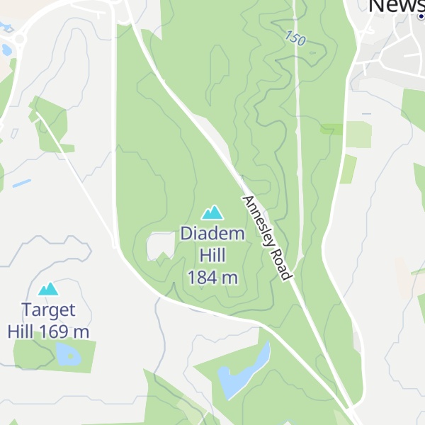 Map of Diadem Hill