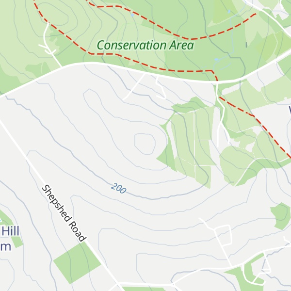 Map of Broombriggs Hill