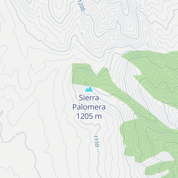 Map of Sierra Palomera