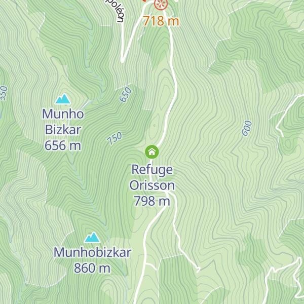 Map of Refuge Orisson