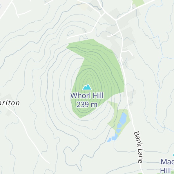 Map of Whorl Hill