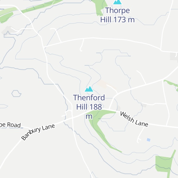 Map of Thenford Hill
