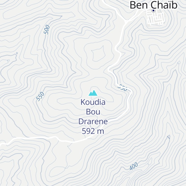 Map of Koudia Bou Drarene