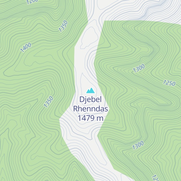 Map of Djebel Rhenndas