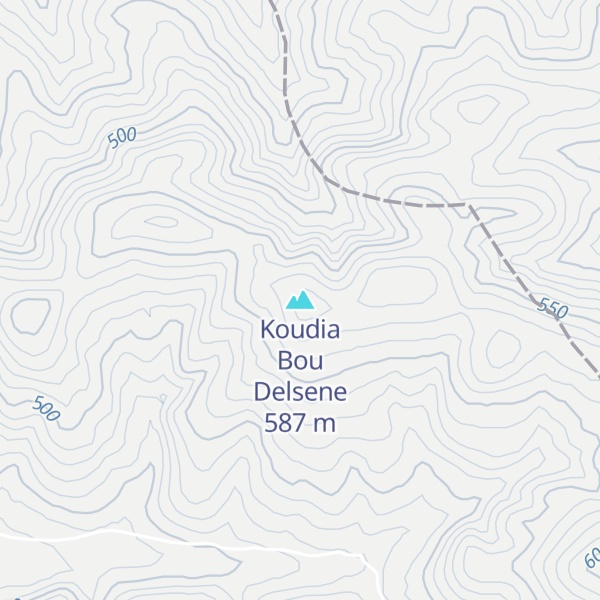 Map of Koudia Bou Delsene