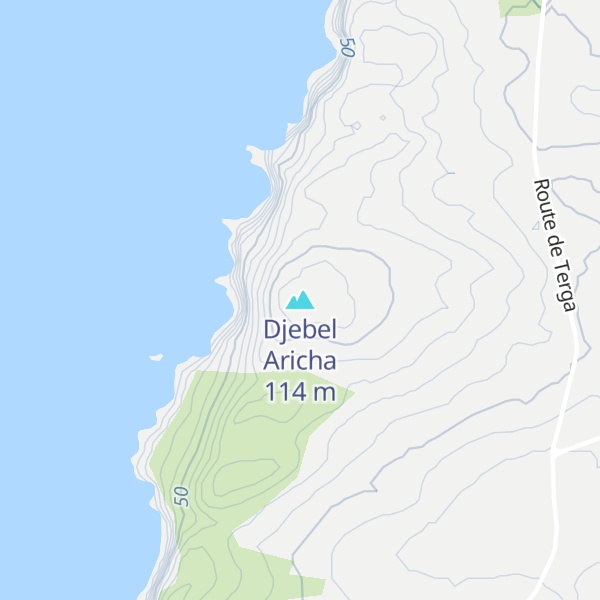 Map of Djebel Aricha