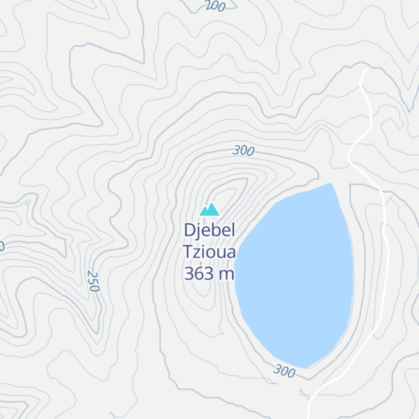 Map of Djebel Tzioua