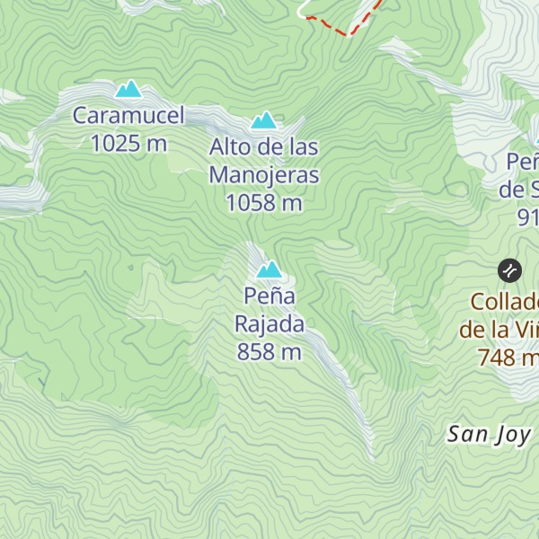 Map of Peña Rajada