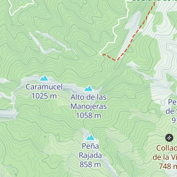 Map of Alto de las Manojeras