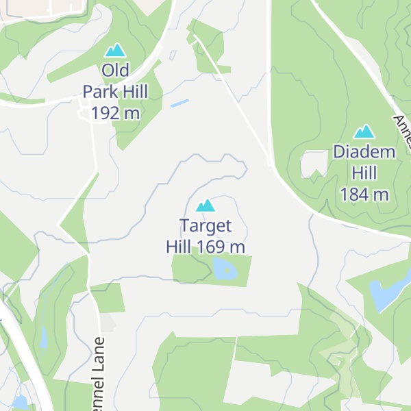 Map of Target Hill