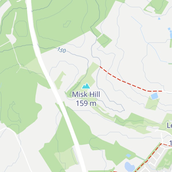 Map of Misk Hill