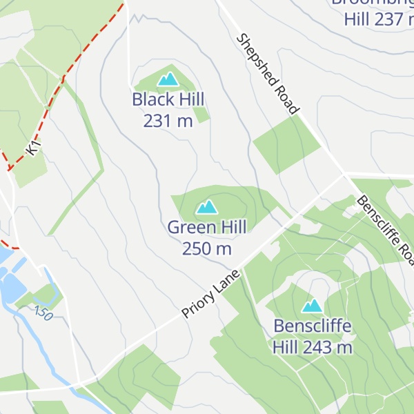 Map of Green Hill