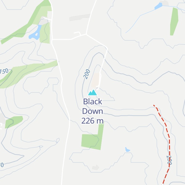 Map of Black Down