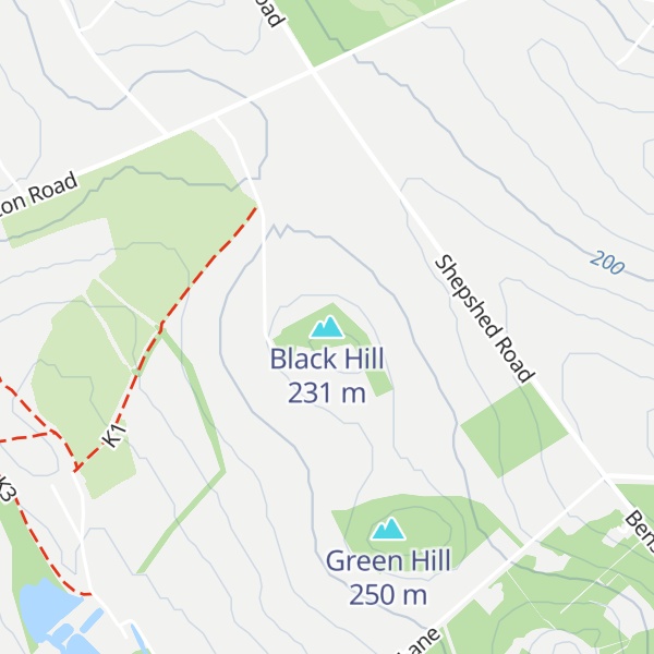 Map of Black Hill