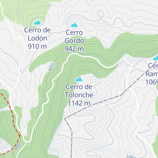 Map of Cerro de Tolonche