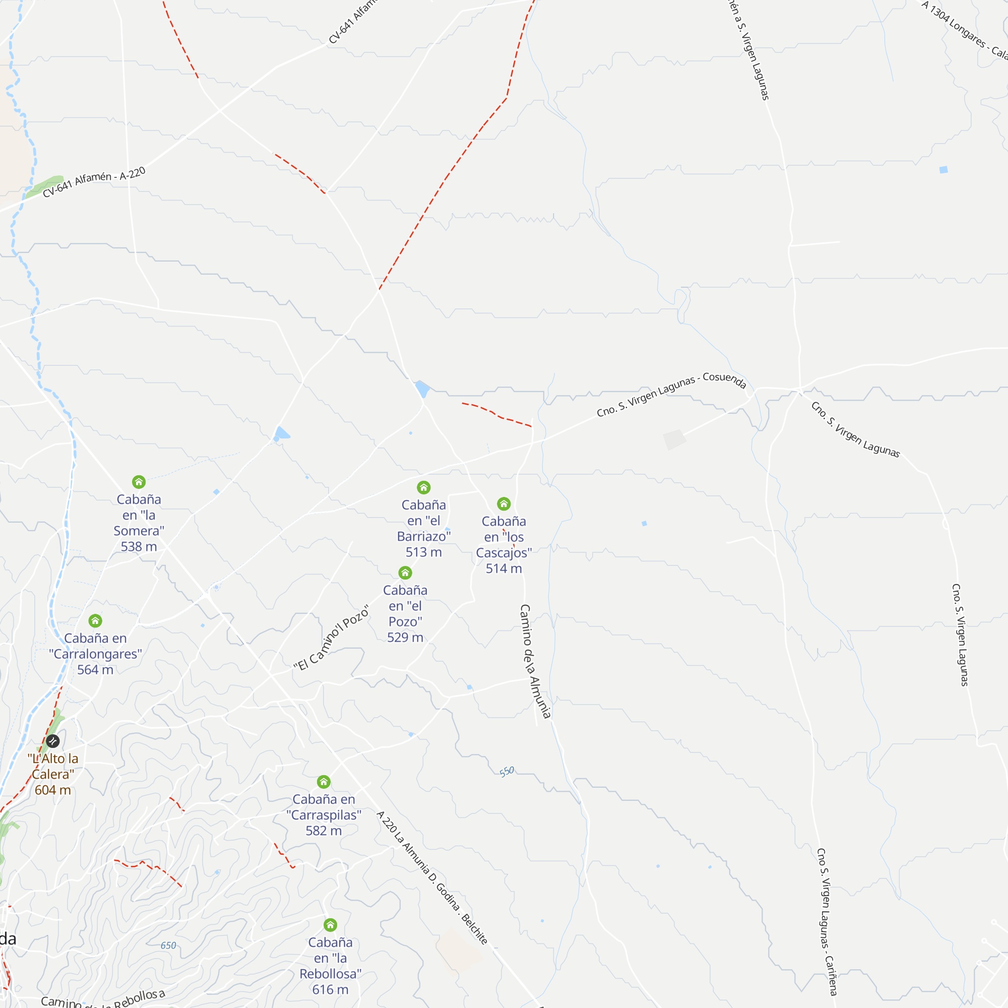 Cabaña en "los Cascajos" map