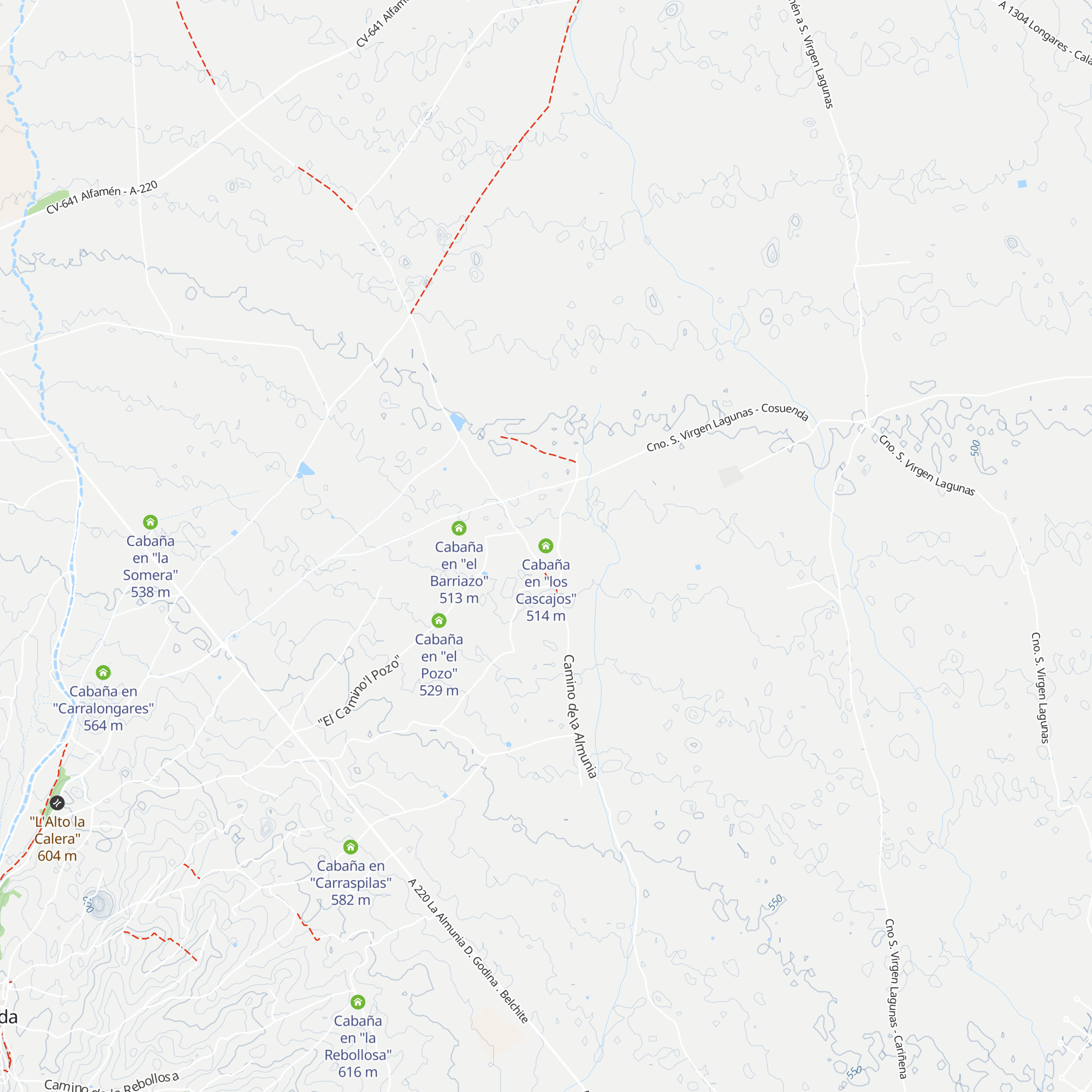 Cabaña en "los Cascajos" map