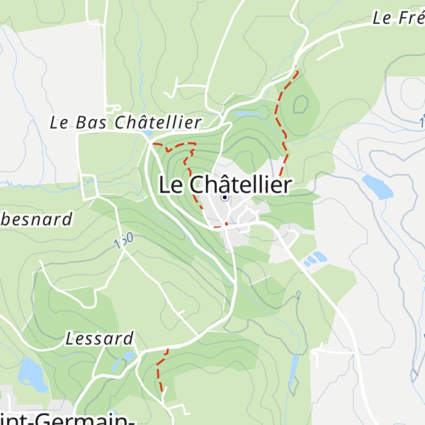 Map of Gîte de groupe Le Châtellier