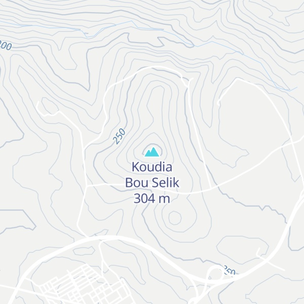 Map of Koudia Bou Selik
