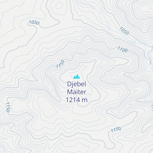 Map of Djebel Maïter