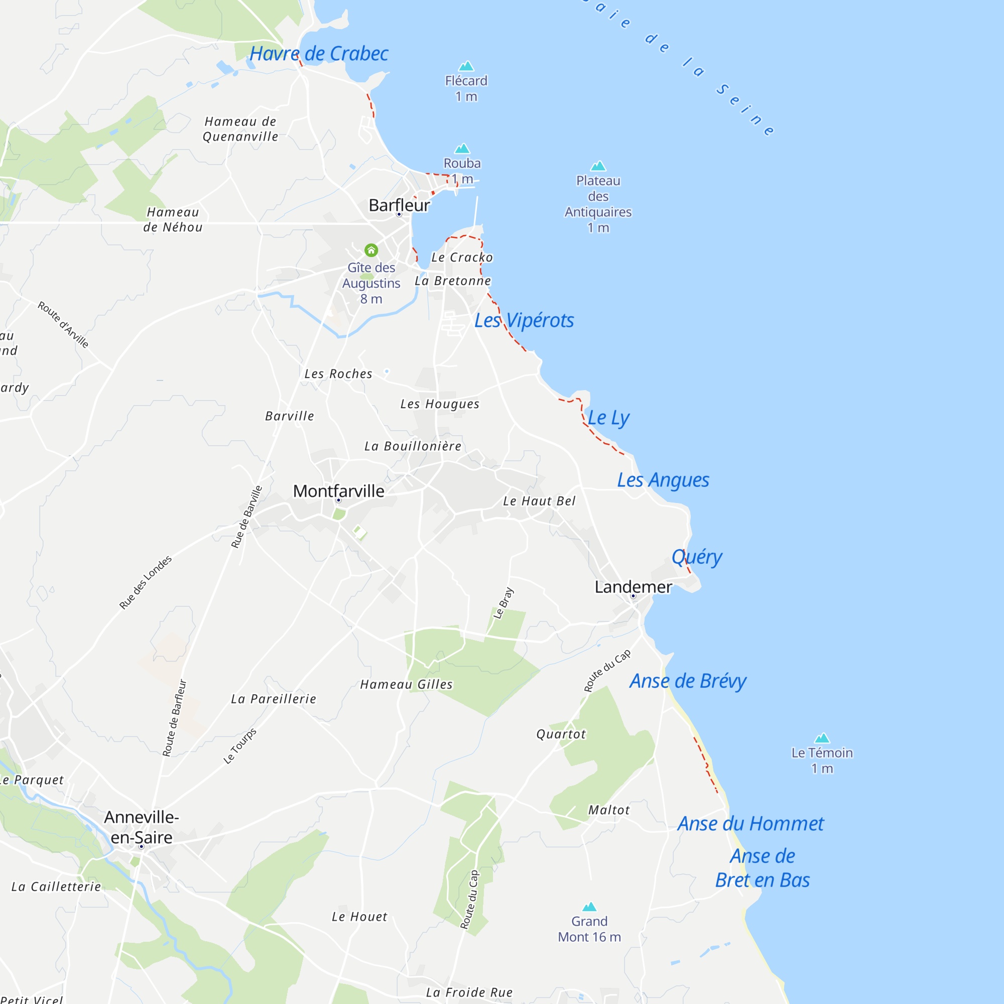 Gîte de Mer map