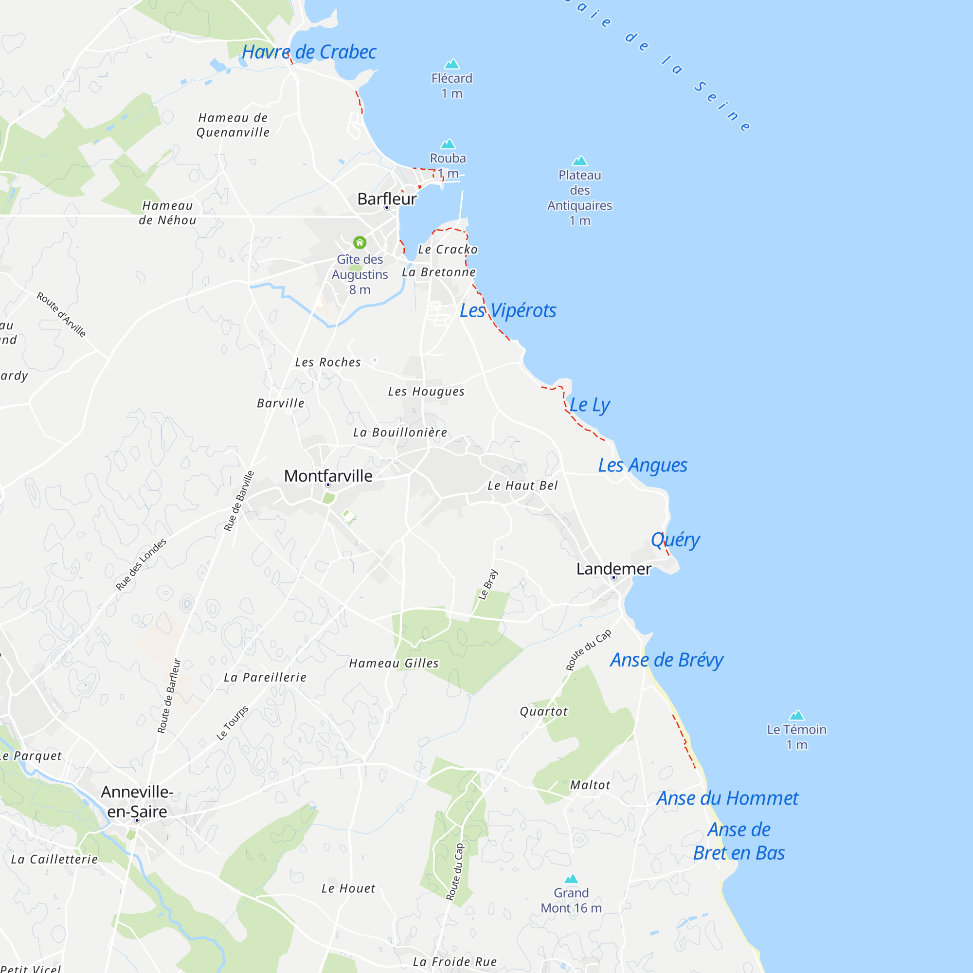 Gîte de Mer map
