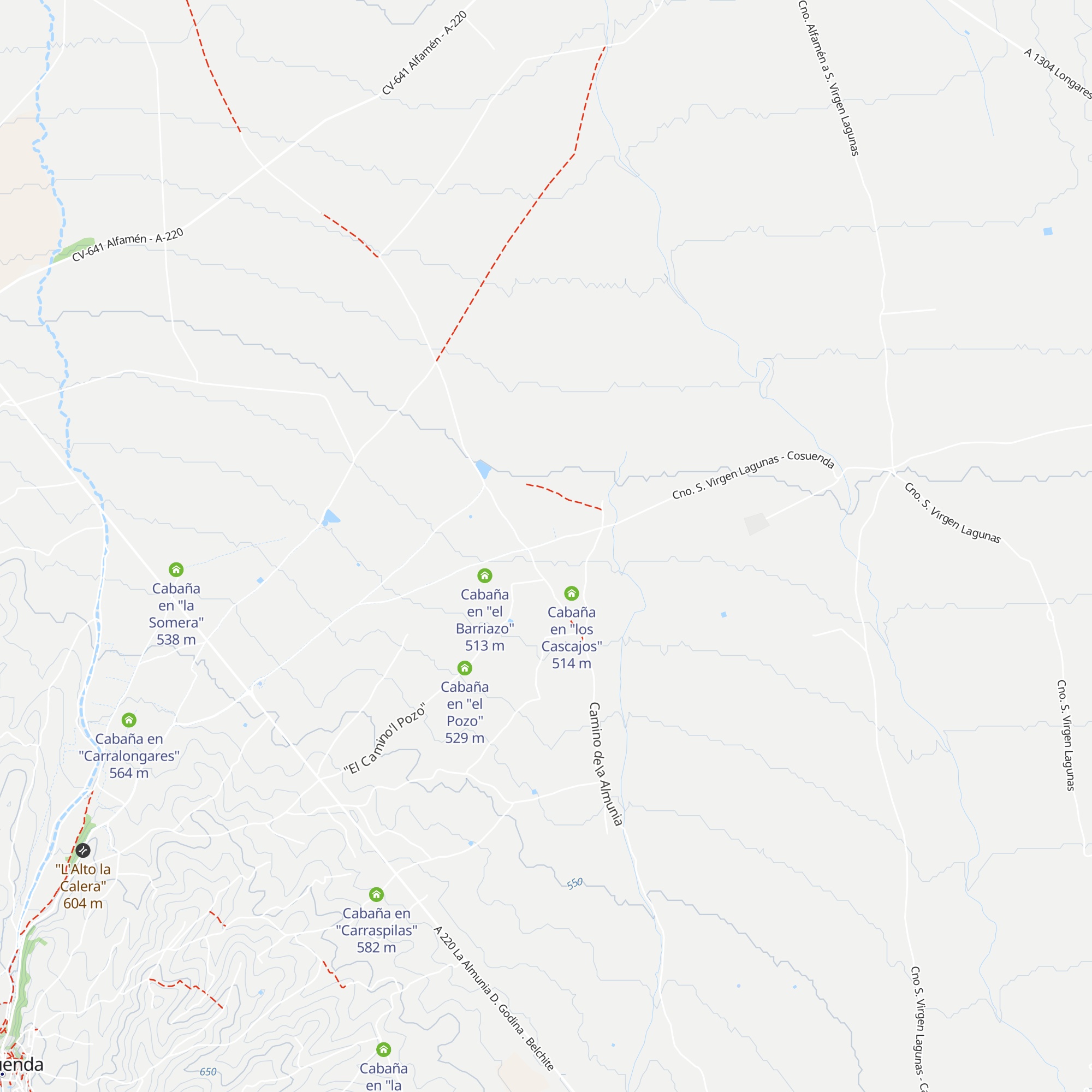 Cabaña en "los Cascajos" map