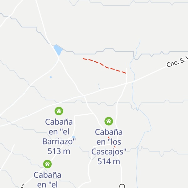 Map of Cabaña en "los Cascajos"