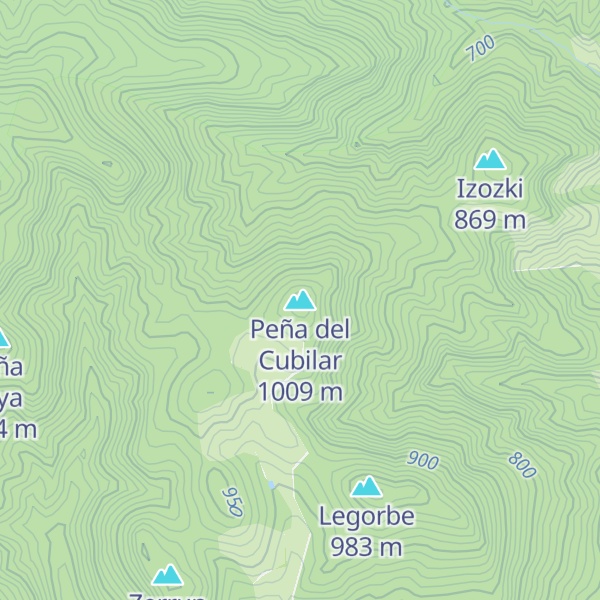 Map of Peña del Cubilar