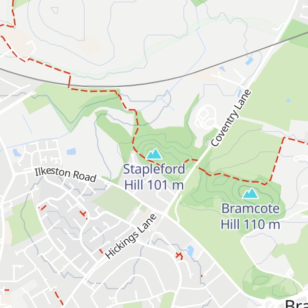 Map of Stapleford Hill