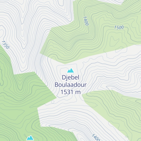 Map of Djebel Boulaadour
