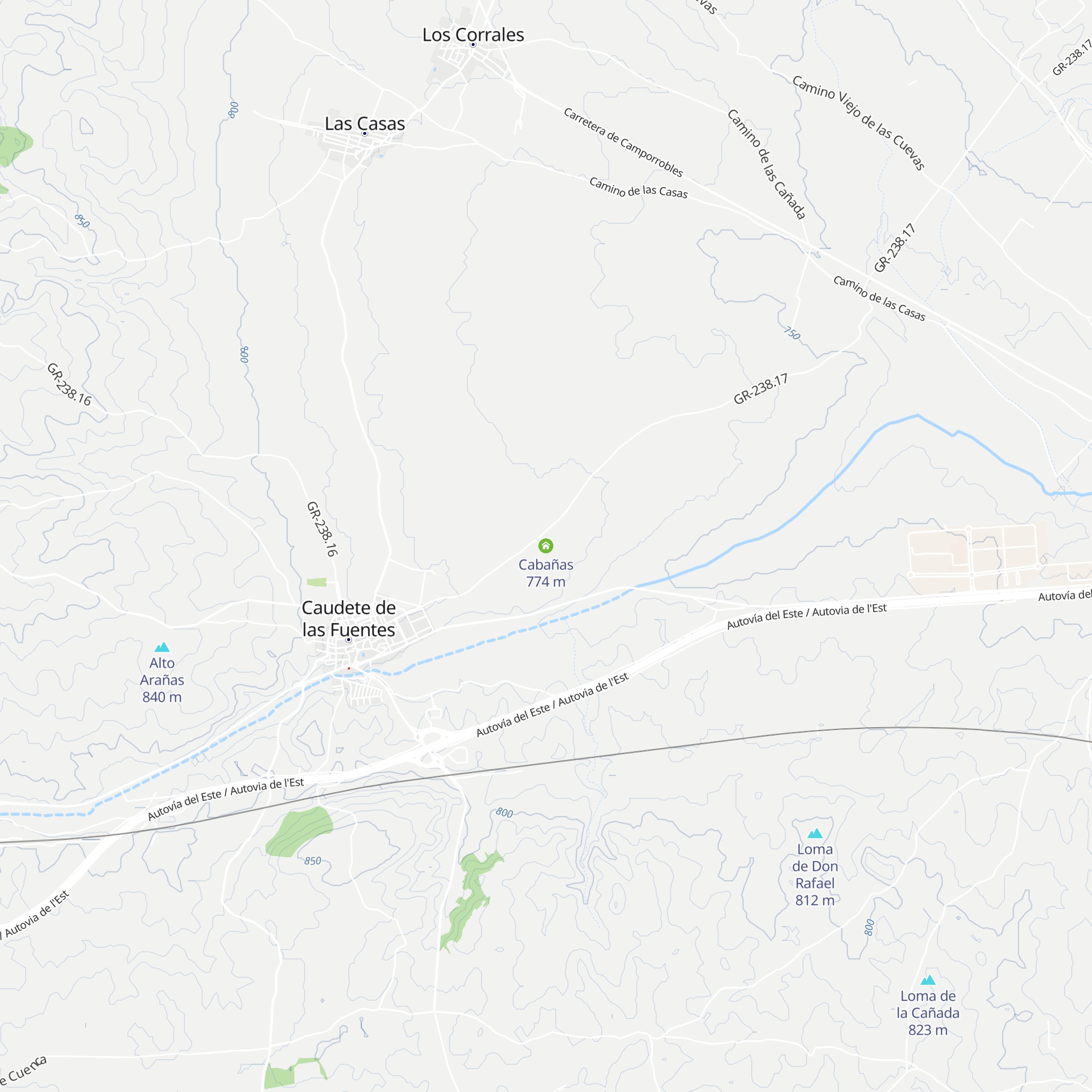 Cabañas map