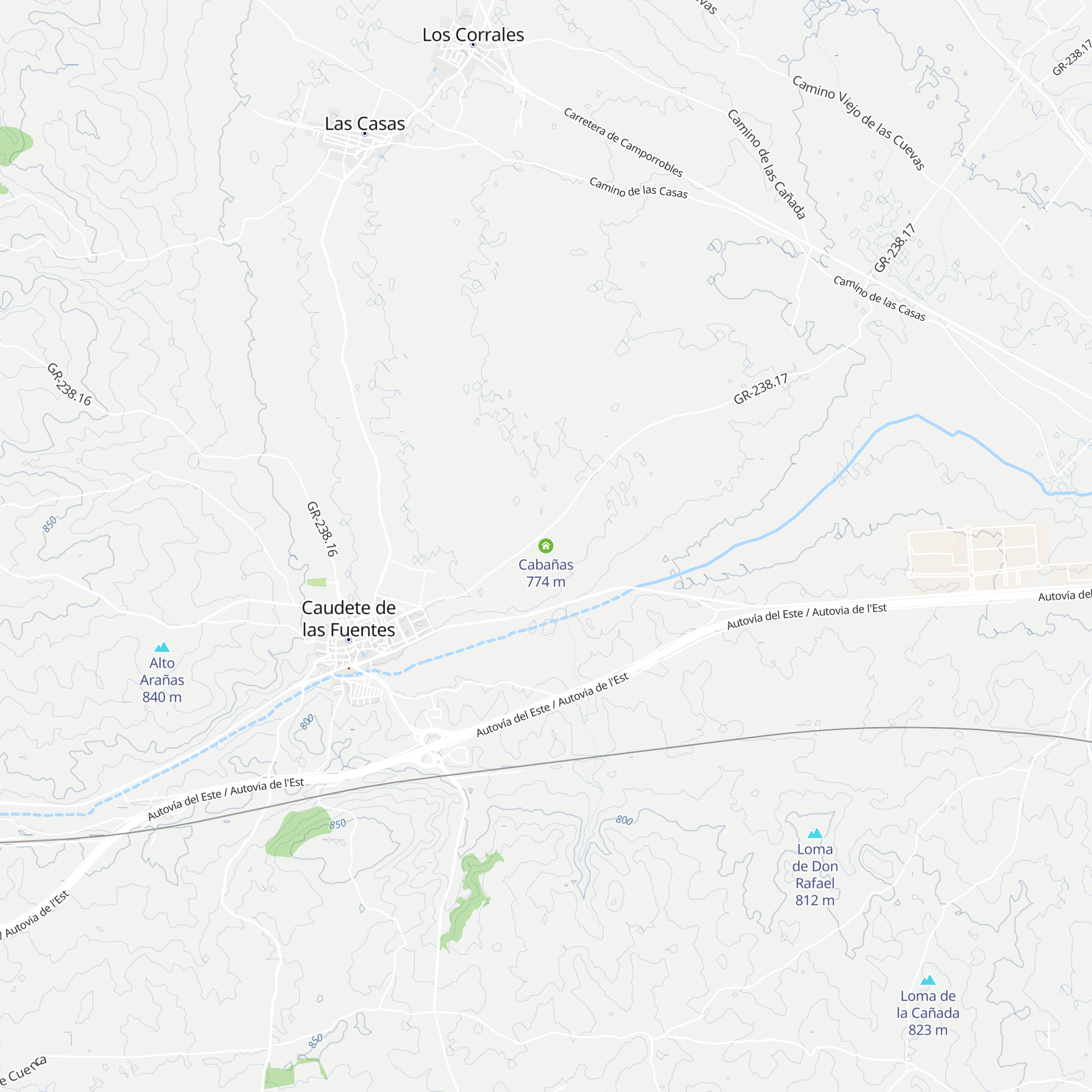 Cabañas map